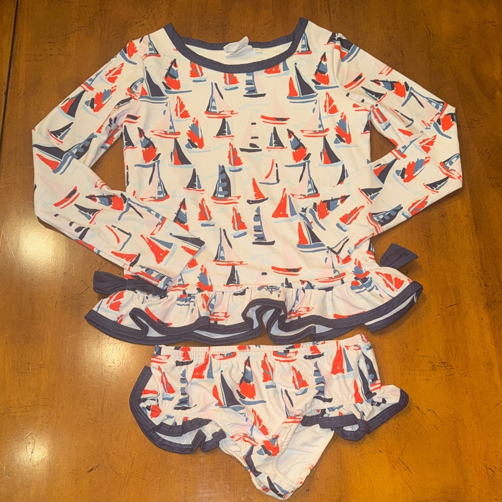 Magnolia Navy and White Swimsuit
